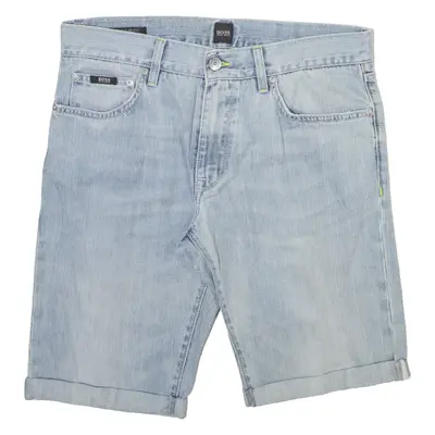 BOSS Mens Denim Shorts Blue M W33