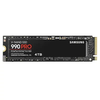 MZ-V9P4T0B/AM Samsung 990 PRO Series 4TB M.2 2280 PCI Express NVMe 4.0x4 V-NAND 3bit TLC Solid State Drive