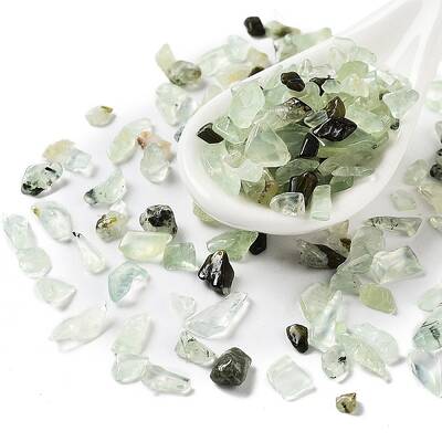 Natural Prehnite Chips Beads