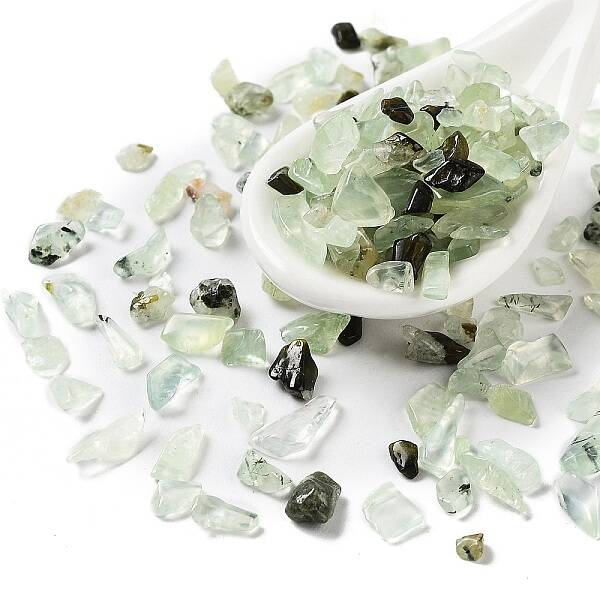 Natural Prehnite Chips Beads