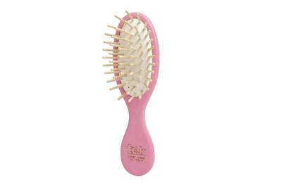 Tek - Pink Mini Oval Brush | Gentle on Scalp & Hair