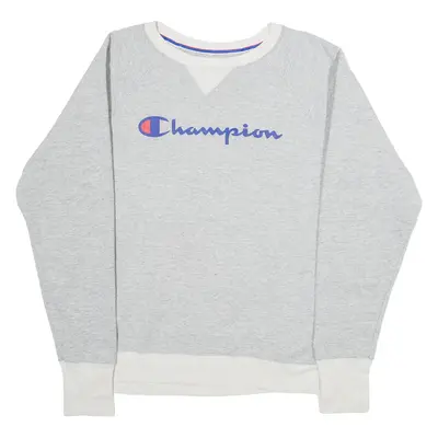 CHAMPION Womens Sweatshirt Grey M