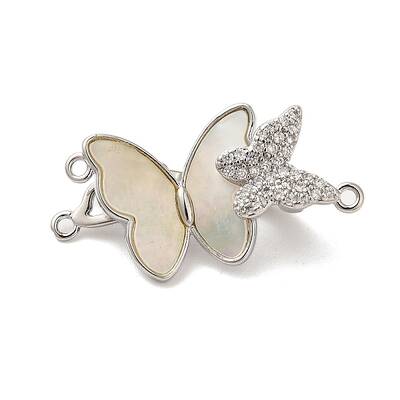 Brass Micro Pave Clear Cubic Zirconia Fold Over Clasps