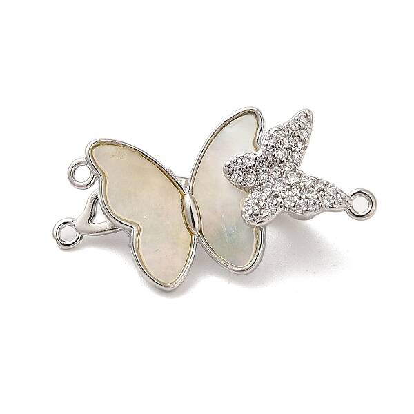 Brass Micro Pave Clear Cubic Zirconia Fold Over Clasps