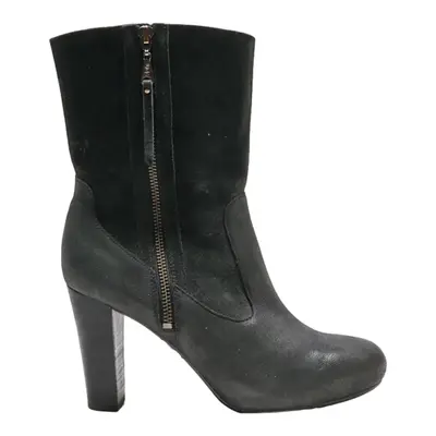 UGG Ankle Boots Black Leather Womens UK 5