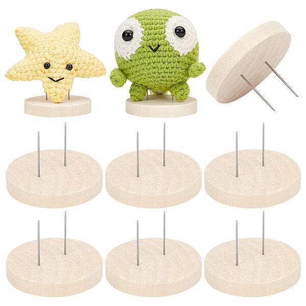 Wooden Crochet Doll Base Support Rack