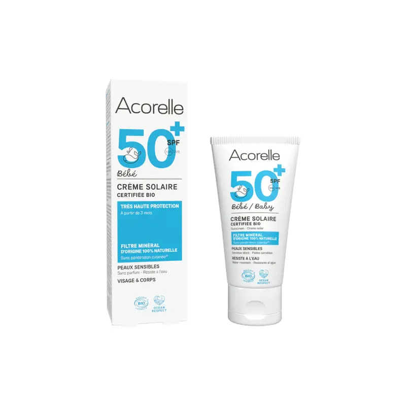 Acorelle Sunscreen for Children SPF 50+ Fragrance Free 50 ml