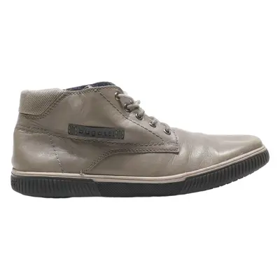 BUGATTI Chukka Boots Grey Leather Mens UK 9.5