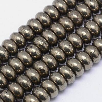Natural Pyrite Beads Strands