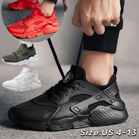 Men/Women Leather Walking Shoes Casual Athletic Running Sneaker Walking Non-Slip Trainer Training Runner Closed Footwear Boy ...