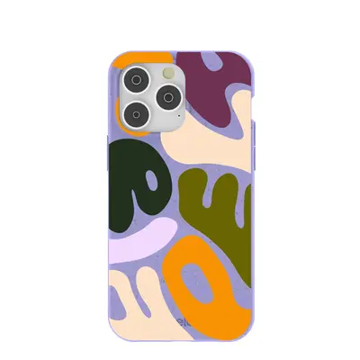 Lavender Alphabet Soup iPhone 14 Pro Max Case