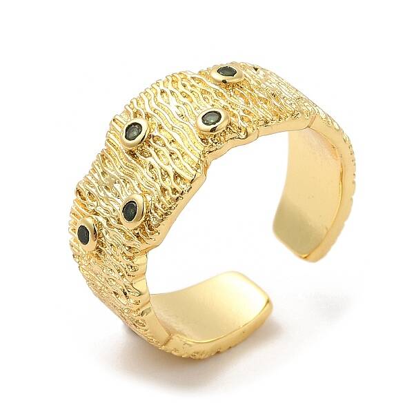 Rack Plating Brass Cuff Rings