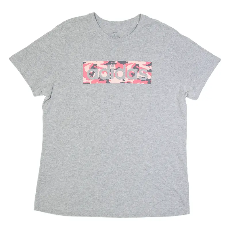 ADIDAS Womens T-Shirt Grey L