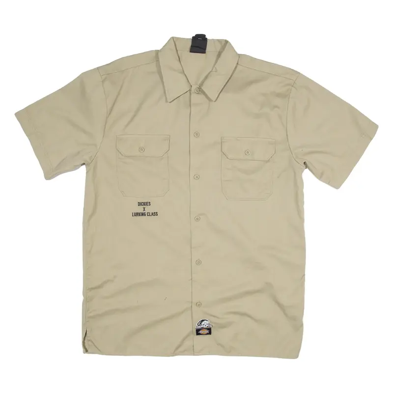 DICKIES Mens Worker Shirt Brown L