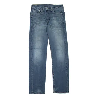 LEVI'S 505 Jeans Mens Blue Regular Straight Stone Wash W32 L34