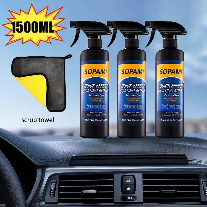 SOPAMI Car Coating Spray-Advanced Automobile Quick-acting Coating Agent With Dust -Proof and Glazing Effects -Long Lasti
