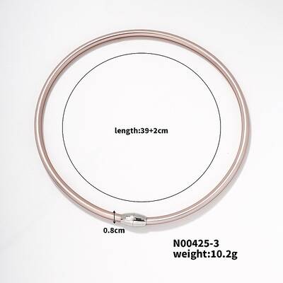 Simple Hip-hop Rock Style Silicone Choker Necklaces with Magnetic Clasp