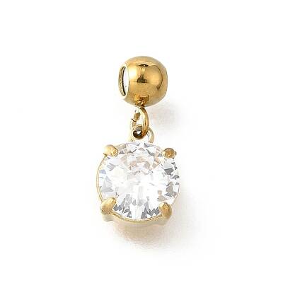 304 Stainless Steel Rhinestone Pendants