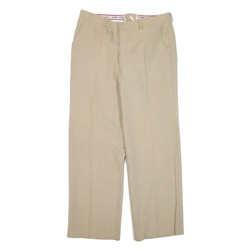 HOBO-MODEN Trousers Beige Relaxed Straight Womens W30 L27