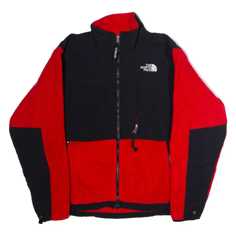 THE NORTH FACE Womens Fleece Jacket Red Colourblock S