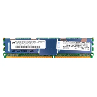Micron MT18HTF12872FDY-667B5D3 | 1GB DDR2-667MHz PC2-5300 ECC Fully Buffered FB-DIMM CL5 2Rx8 1.8V 240-Pin Memory Module