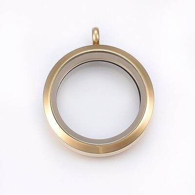 304 Stainless Steel Magnetic Floating Locket Pendants