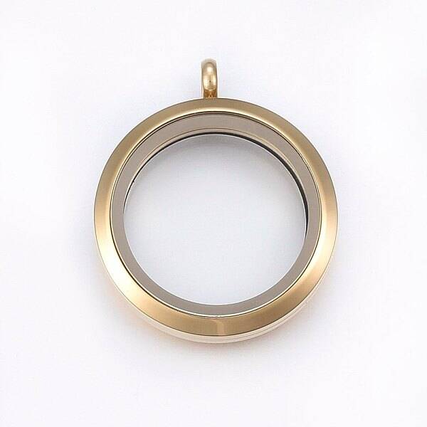 304 Stainless Steel Magnetic Floating Locket Pendants