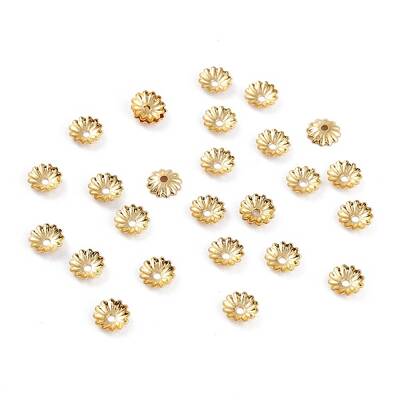 Rack Plating Brass Bead Cap