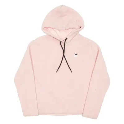 FILA Teddy Fleece Womens Pink Hoodie M
