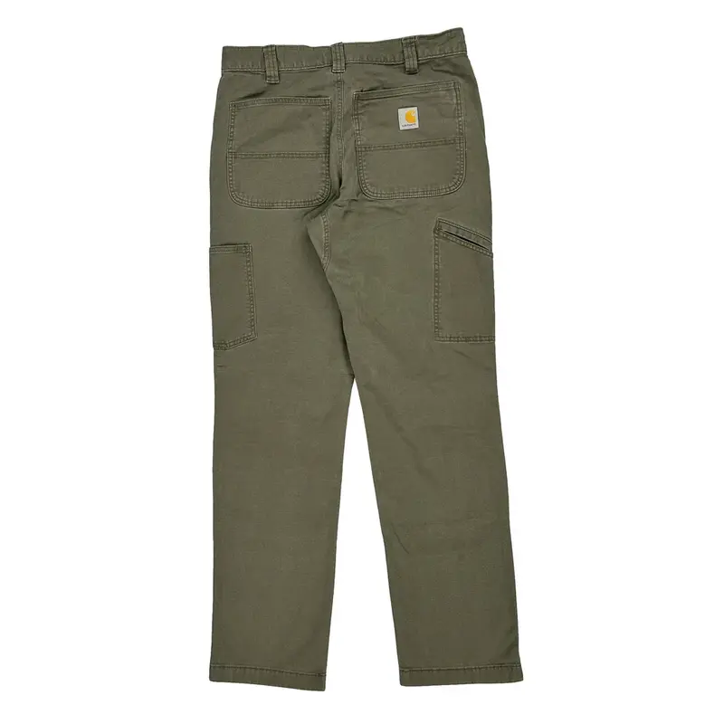 Relaxed Fit Carhartt Double Knee Trousers - 31W 33L Grey Cotton Blend
