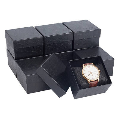 Rectangle Paper Watch Storage Boxes