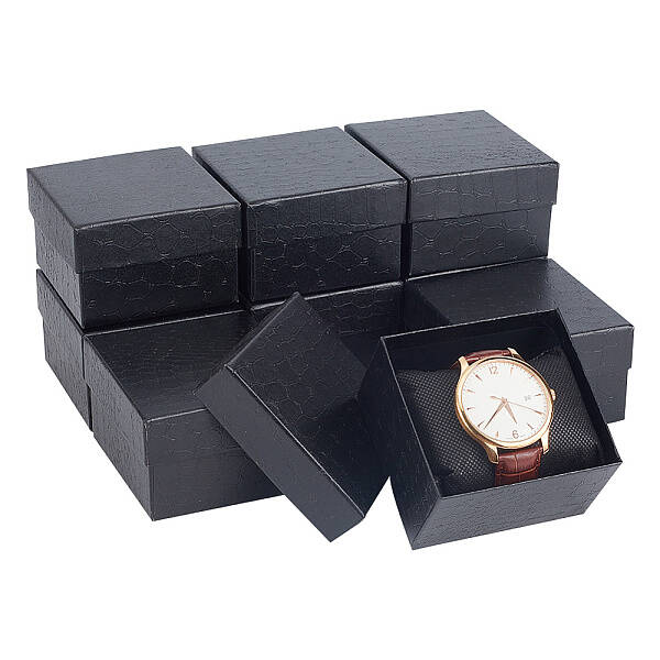 Rectangle Paper Watch Storage Boxes