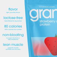 Clear Whey Protein - 100% Grass Fed Whey Protein Isolate - 18 Servings per Bag - 16.37oz - 0 Sugar - 80 calories - 20g Protei...