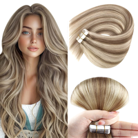 Tephio tape in hair extensions 20PCS 50 Gram human hair for Women