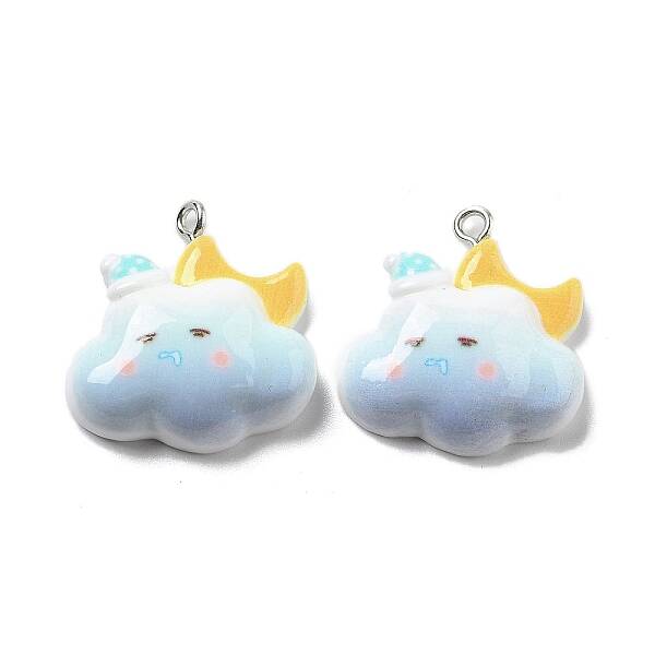 Weather Theme Opaque Resin Pendants
