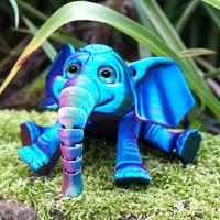 3d Printed Elephant Toy, 1 Count Cute Elephant Figurine, Multifunctional Cute Collectible Figurines, Home Decor for Living Ro...