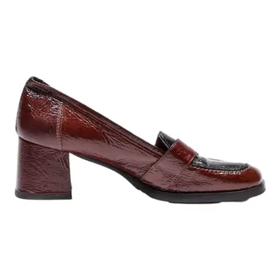 LAVOZAZIONE Loafer Shoes Brown Leather Womens UK 4