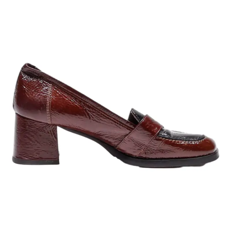LAVOZAZIONE Loafer Shoes Brown Leather Womens UK 4