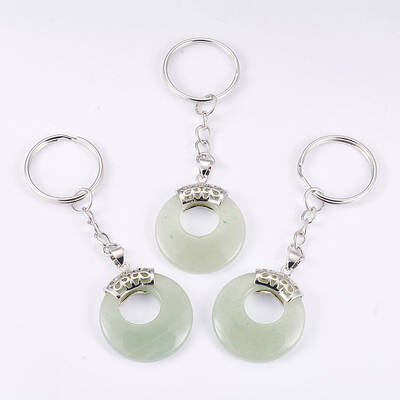 Natural Green Aventurine Keychain