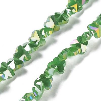 Electroplate Butterfly Glass Beads Strands