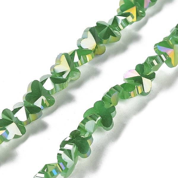 Electroplate Butterfly Glass Beads Strands