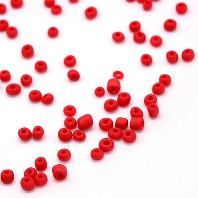 Frosted Opaque Glass Seed Beads
