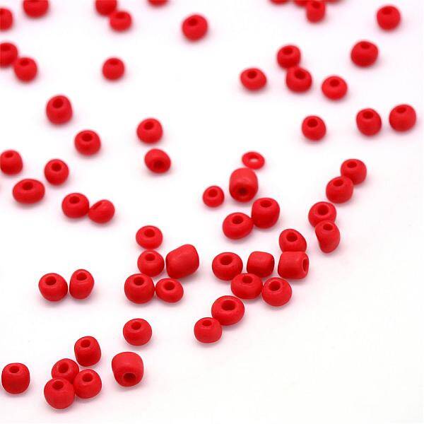 Frosted Opaque Glass Seed Beads