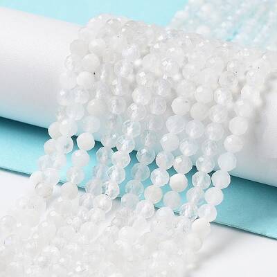 Natural Rainbow Moonstone Beads Strands