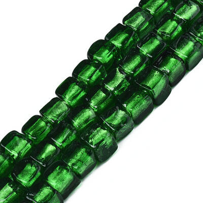 Handmade Silver Foil Lampwork Beads