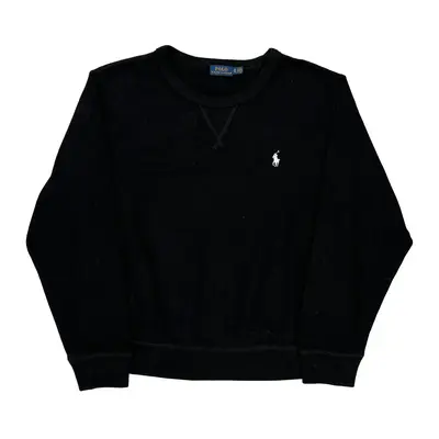 Polo By Ralph Lauren Sweatshirt - XL Black Cotton Blend