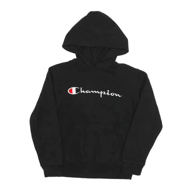 CHAMPION Hoodie Black Pullover Boys M