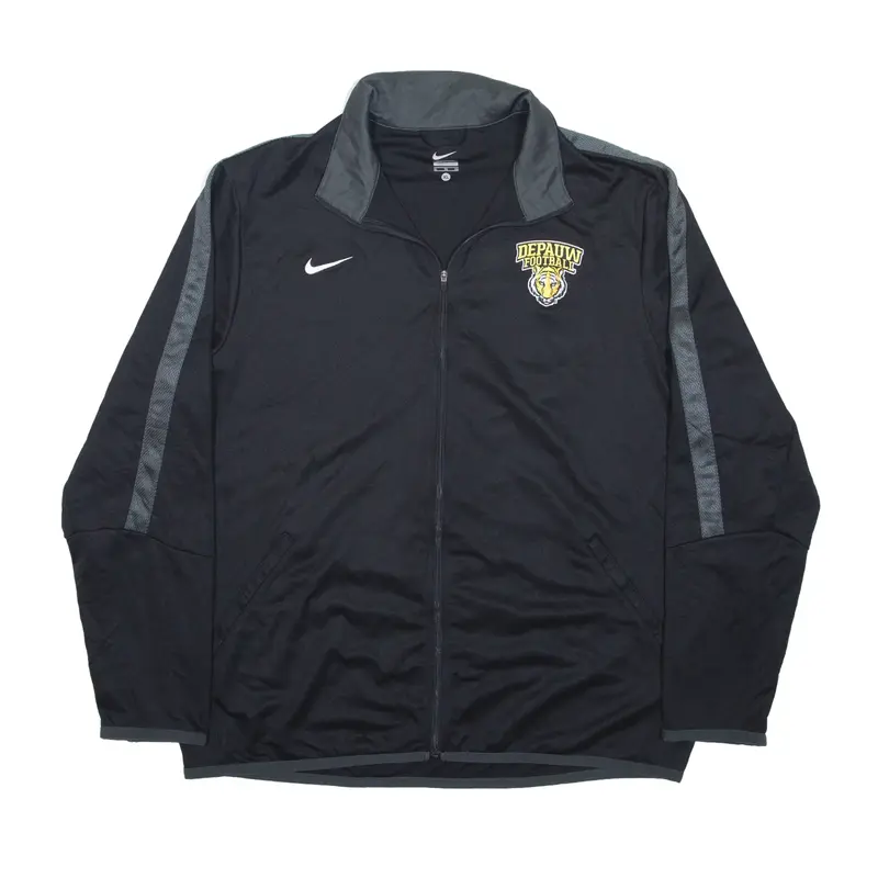 NIKE DEPAUW Football Track Jacket Black Mens XL