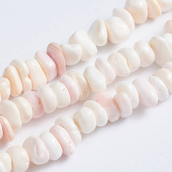 Natural Pink Shell Beads Strands