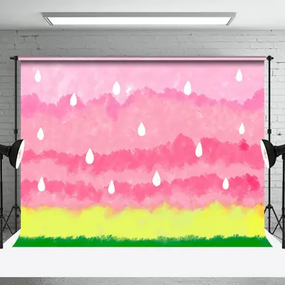 Abstract Watermelon Patterns Cake Smash Backdrop - Aperturee